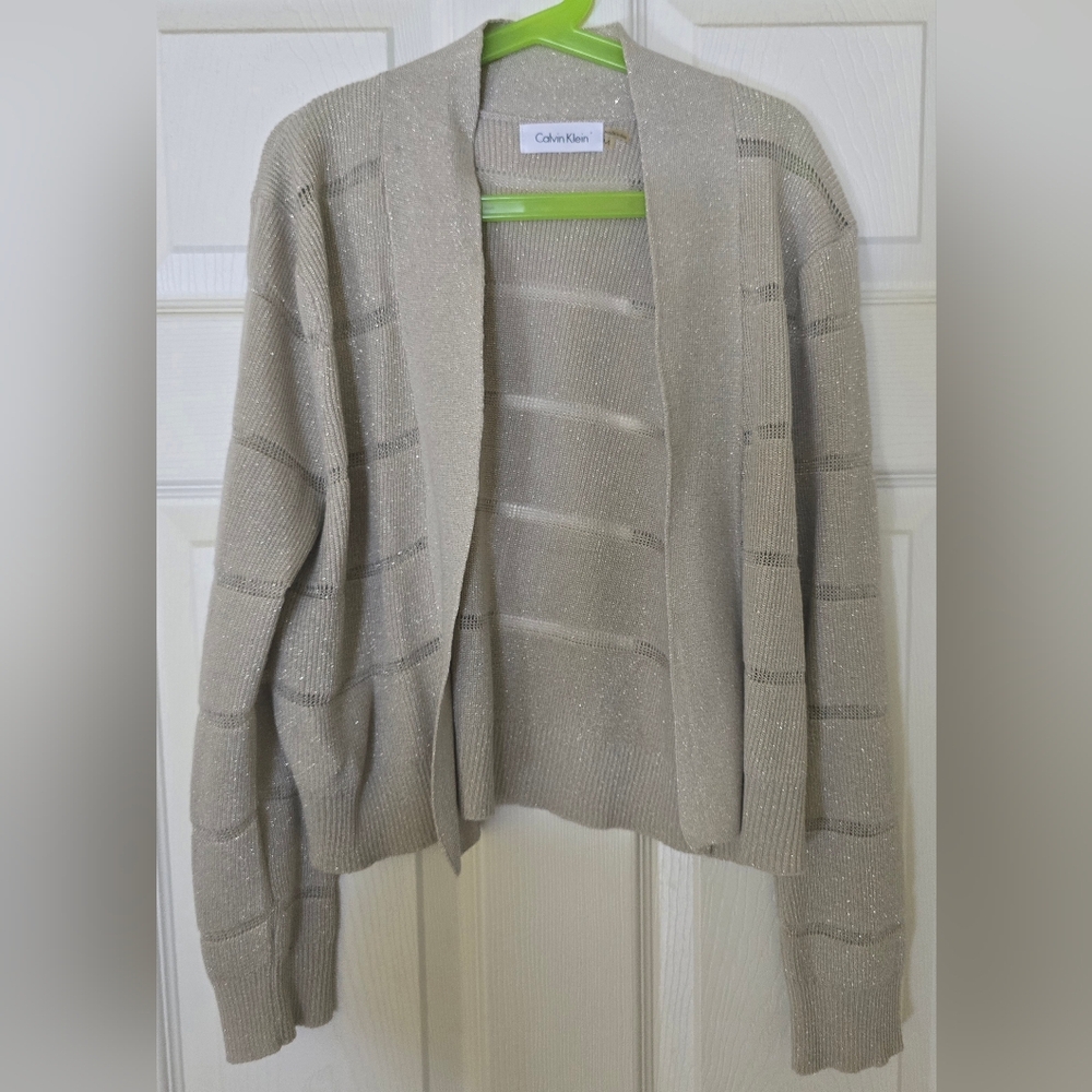 Calvin Klein Light Gray Cardigan